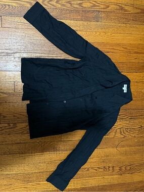 Giorgio Armani Black Pinstripe Blazer